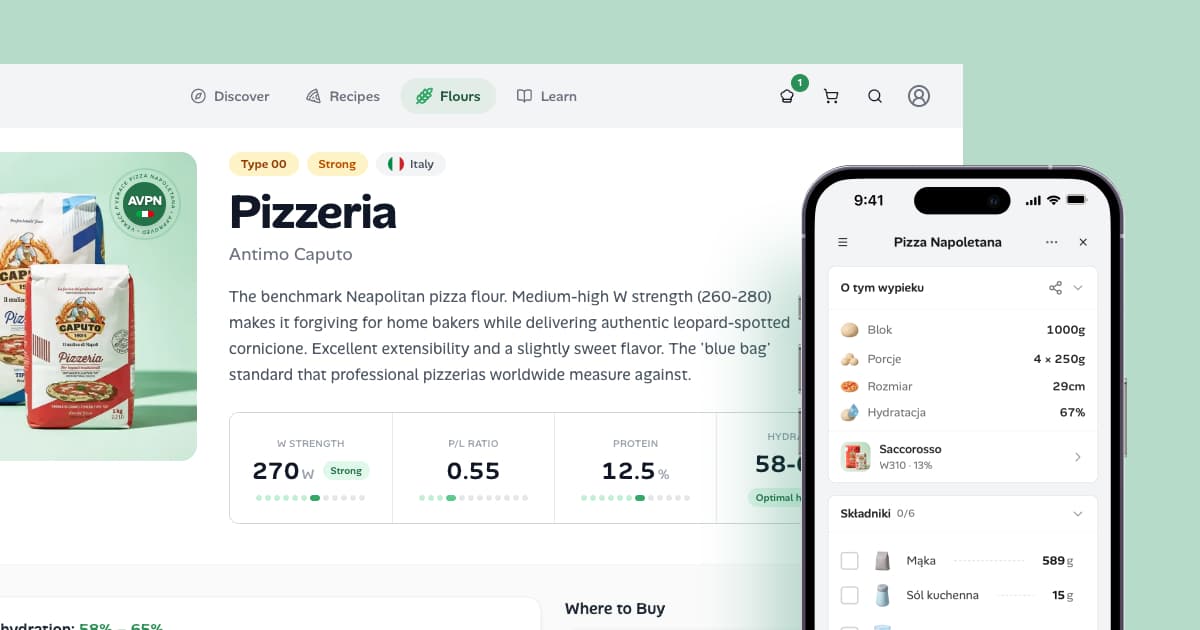 Pandough update showing shareable recipe links and interactive schedule timeline