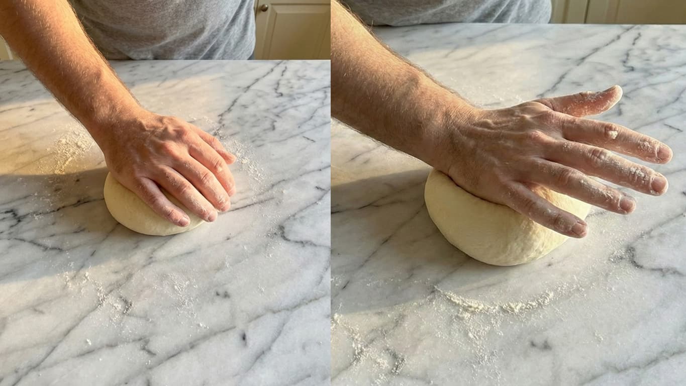 Amasar hasta obtener una masa lisa