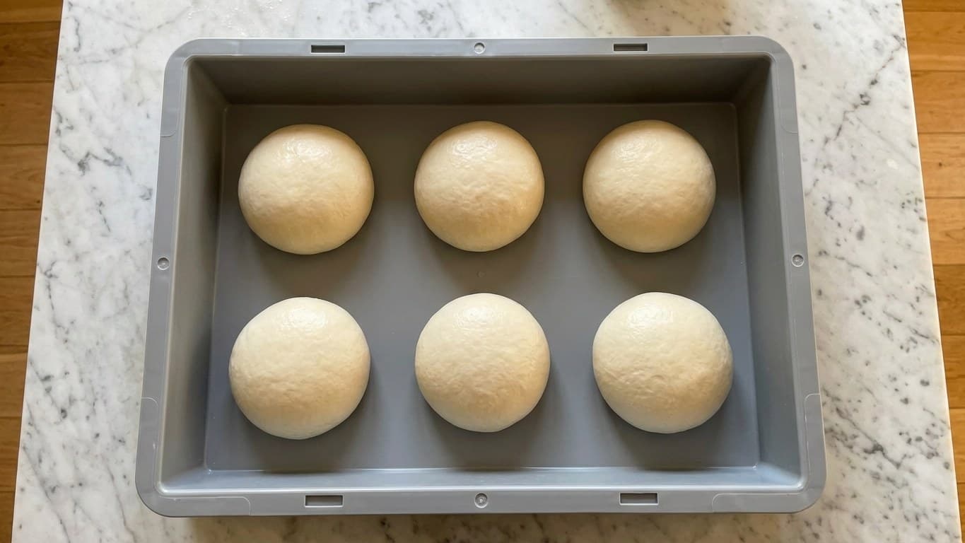 Coloca las bolas en la caja de fermentación