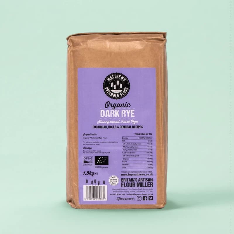 Organic Dark Rye Flour