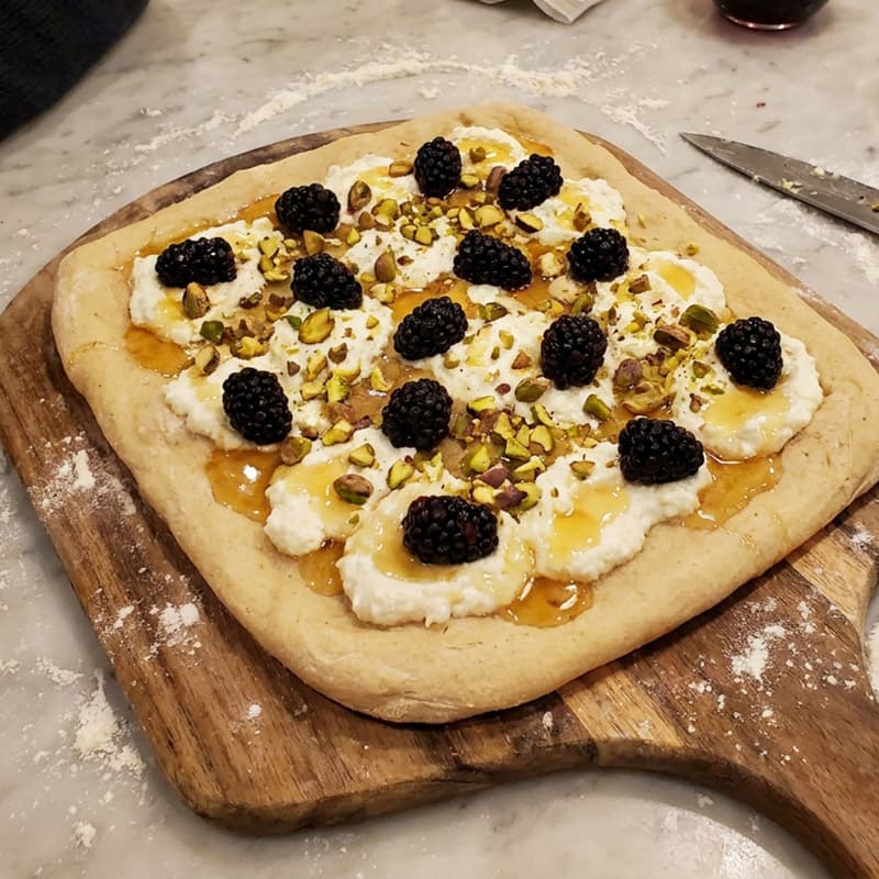 Ricotta, Blackberry, Pistachio & Honey