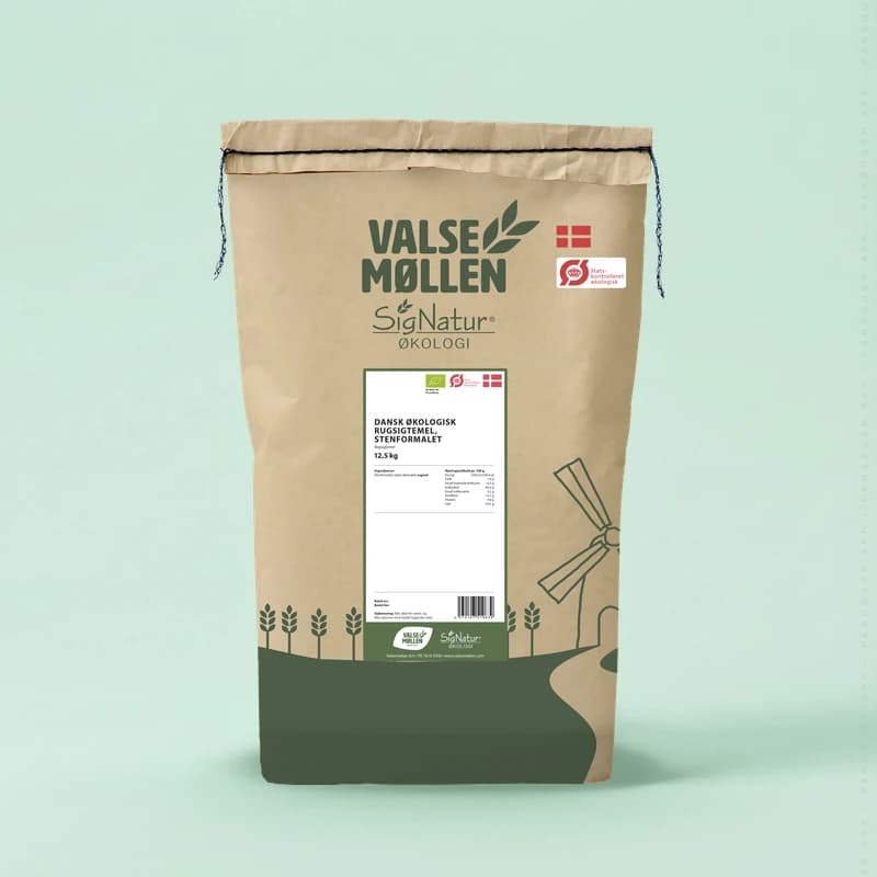 Rugsigtemel, Stenform. Dansk Øko