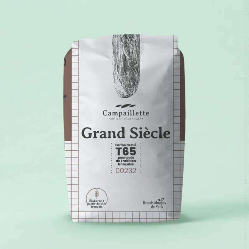 Campaillette grand siècle - farine de blé t65 pour pain de tradition française