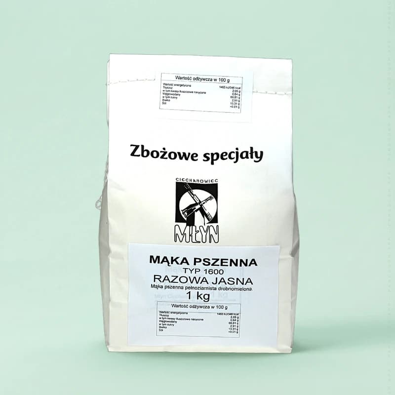Pszenna Razowa Jasna typ 1600