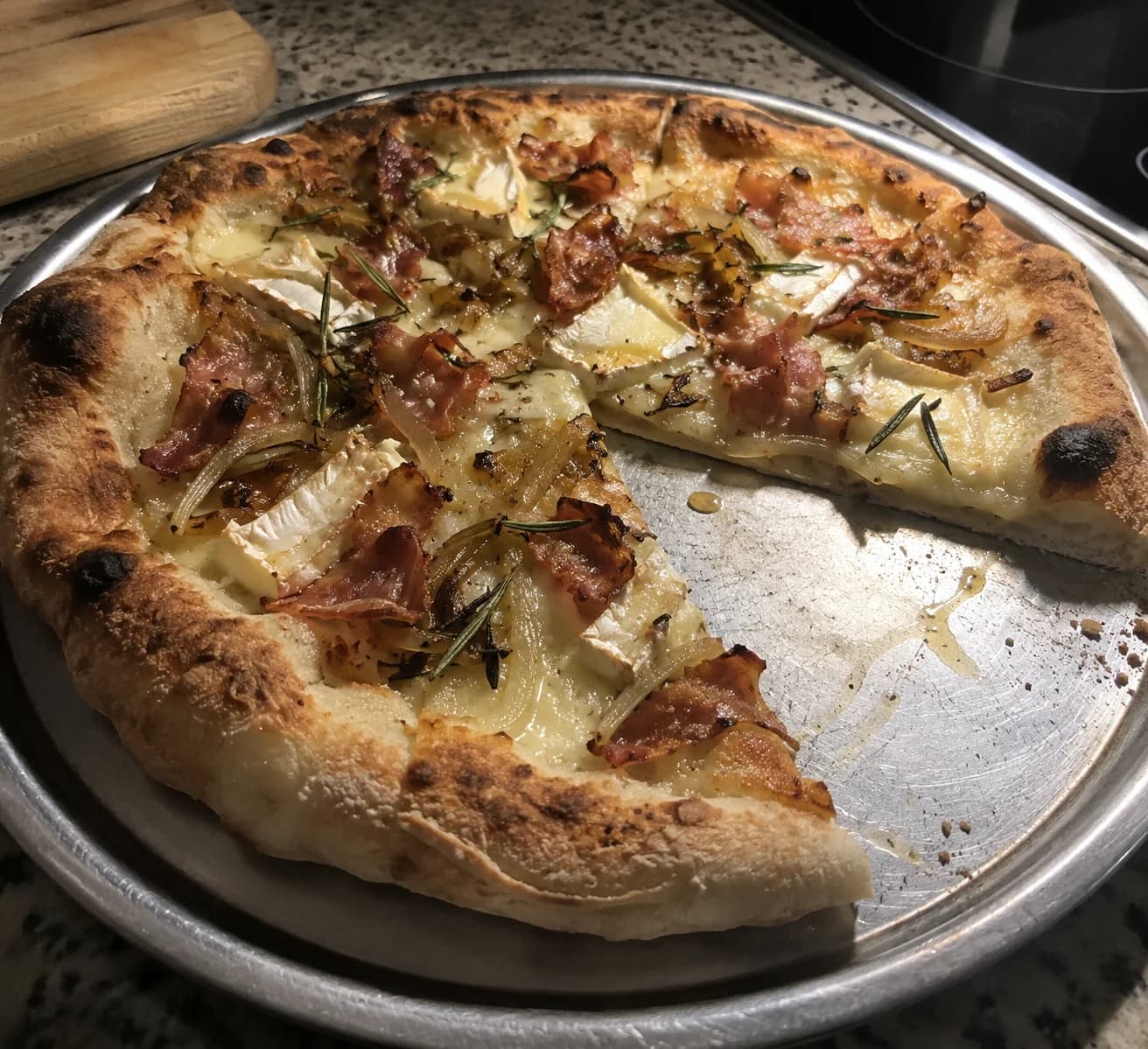 Brie, Pancetta and Onion