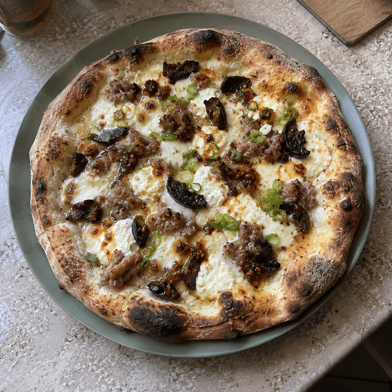 Black Garlic, Sausage and Honey