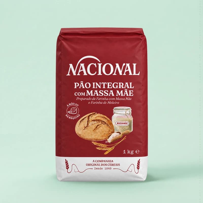 Farinha para Pão Integral com Massa Mãe
