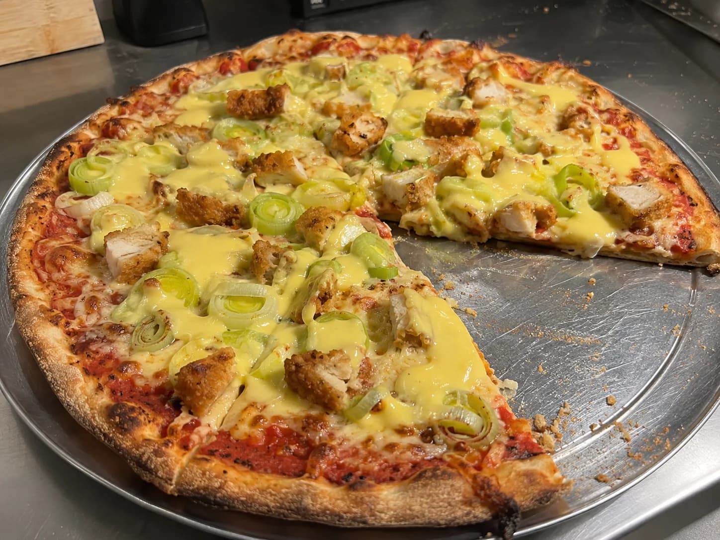 Breaded Chicken with Leek