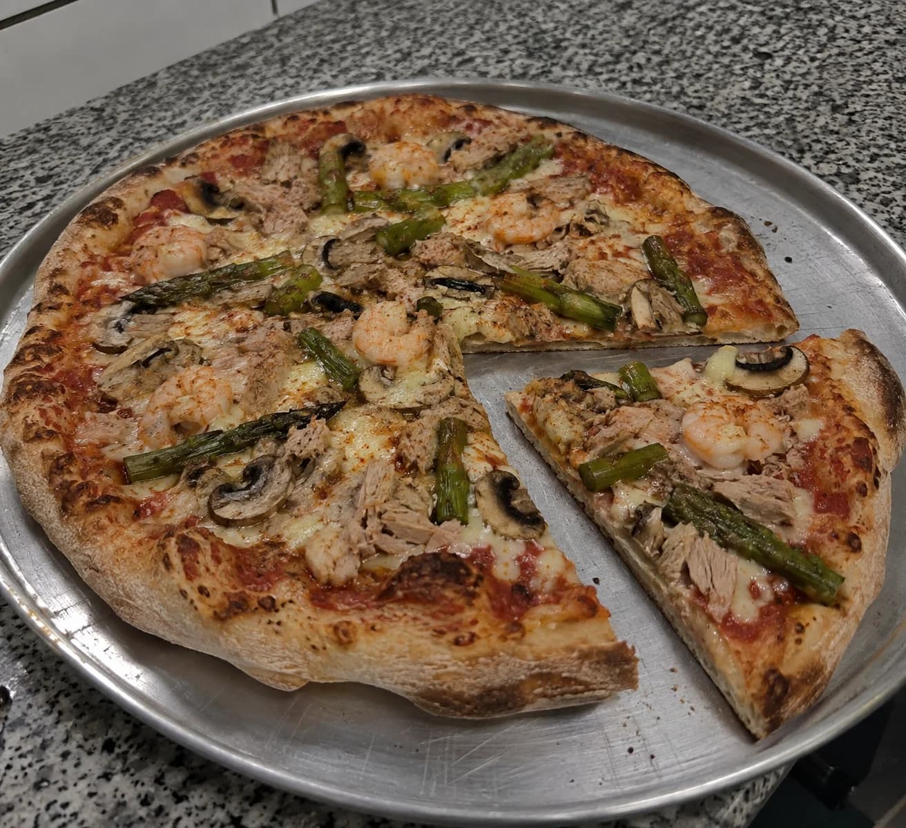 Shrimp, Tuna and Asparagus
