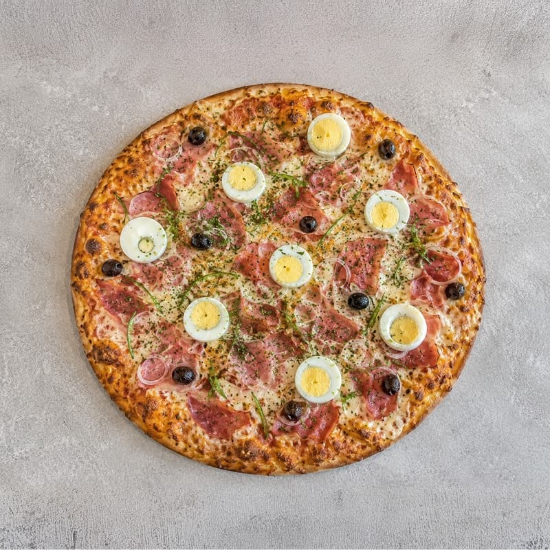 Brazilská pizza s tenkým těstem