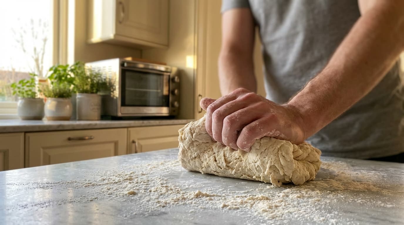 Knead the dough