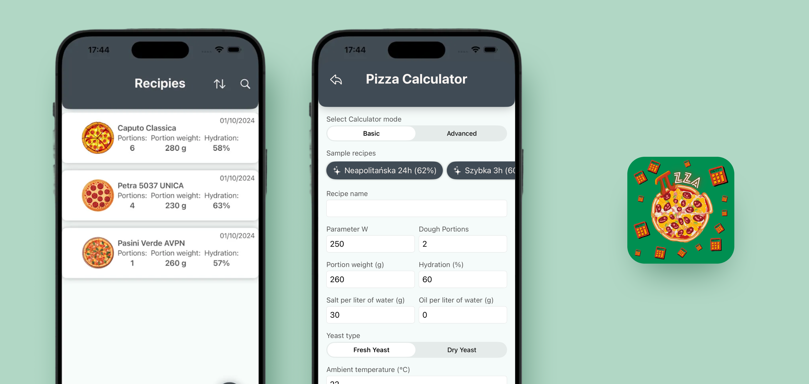 Kalkulator Pizzy Ratajczak